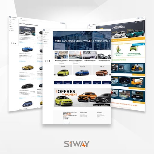 Conception d’un nouveau site internet de concessionnaire pour Volkswagen Villemomble