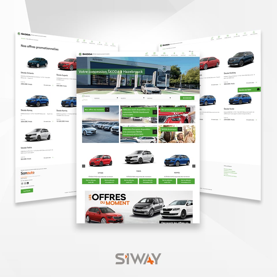 Création d’un nouveau site internet automobile pour Skoda Hazebrouck